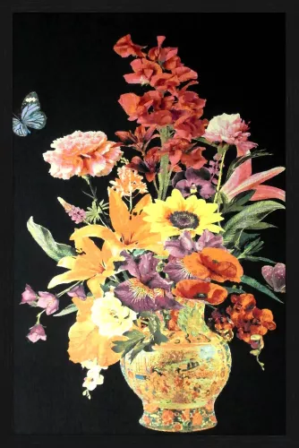 83/128 Flower Vase WH2003+4050bl WovenArt